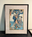 Kunisada Utagawa (1786 – 1865)  Ukiyo-e Japanese Woodblock Print. Circa 1860. Original Print.