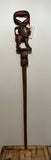 Vintage Walking Stick . Carved Lion. East Africa. Early 20th Century. 39” Tall.