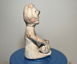 Tesuque. pottery figure. Rain God. late 19th Century. Tesuque Pueblo, NM.