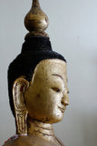 A Very Large Burmese Lacquer Seated Buddha