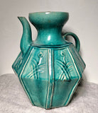 Antique Pouring Vessel 
Green Glaze. 
Hunan Province, China.
19th century 
Beautiful construction 
good condition. small chips at lip and spout ( as pictured )
No cracks. 
