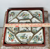 Antique Porcelain Famille Rose Sweet Meat Trays. Qing Dynasty. China.