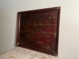 Antique Chinese Tea Tray. Painted Lacquer.