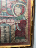 Yuanshi Tianzun,  Taoist Temple Painting. Three Pure Ones. Yao Culture. 19th c.