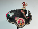 Meo , Miao Antique Embroidery Festival Hat for a Child.