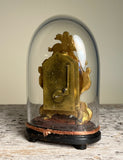 Miniature Zappler Clock Under Glass.  
Austria 
Circa 1850