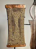 Kundu Ceremonial Knife with Scabbard. Congo. Authentic. Mid 20th century.