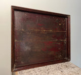 Antique Chinese Tea Tray. Painted Lacquer.