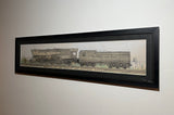 Railroad Watercolor Painting. Baltimore and Ohio Mountain Locomotive #5512. B&O Railroad.