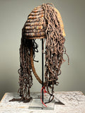 Vintage Headdress with Buttons Congo. Bwami Society. Lega People.