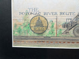 Railroad Watercolor Painting. Baltimore and Ohio Mountain Locomotive #5512. B&O Railroad.