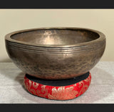 Vintage Tibetan Temple Bowl. Very Large. 1884 grams. Mid 20th C.