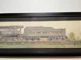 Railroad Watercolor Painting. The Lake Shore. New York Central Hudson Locomotive. #5427 LS-MS.