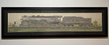 Railroad Watercolor Painting. The Lake Shore. New York Central Hudson Locomotive. #5427 LS-MS.