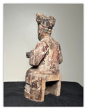 Fashi - Taoist Magician . Carved Wood. Late Qing Dynasty. S.China. 19th Century.