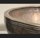 Vintage Tibetan Temple Bowl. Very Large. 1884 grams. Mid 20th C.