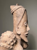 Jalisco Pottery Figure Seated Female. Circa 200BCE. PreColumbian MesoAmerica.