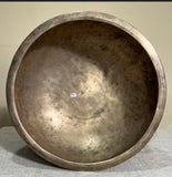 Vintage Tibetan Temple Bowl. Very Large. 1884 grams. Mid 20th C.