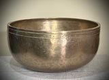 Vintage, Very Large Singing Bowl w. Inscription. Nepal. Mid 20th C.