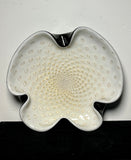 Murano Glass Bowl. Alfredo Barbini - Bullicante - Bubble Glass.