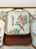 Antique Porcelain Famille Rose Sweet Meat Trays. Qing Dynasty. China.