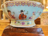 Vintage Exquisitely Detailed Famille Rose Square Footed Bowl 1960's