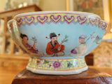 Vintage Exquisitely Detailed Famille Rose Square Footed Bowl 1960's