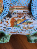 A Exquisite and Fanciful Deruta Italian Majolica Salt Cellar,16th Century