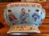 Vintage Exquisitely Detailed Famille Rose Square Footed Bowl 1960's