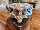 A Exquisite and Fanciful Deruta Italian Majolica Salt Cellar,16th Century