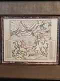 Original 18th Century Map Japan, Alaska, Artic and West Coast. Carte Des Nouvelles Decouvertes dressee par Phil. Buache