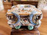 A Exquisite and Fanciful Deruta Italian Majolica Salt Cellar,16th Century