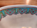 Vintage Exquisitely Detailed Famille Rose Square Footed Bowl 1960's