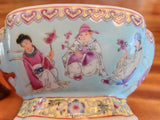 Vintage Exquisitely Detailed Famille Rose Square Footed Bowl 1960's