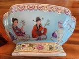 Vintage Exquisitely Detailed Famille Rose Square Footed Bowl 1960's