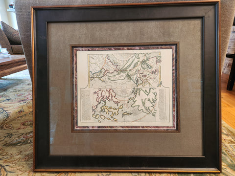 Original 18th Century Map Japan, Alaska, Artic and West Coast. Carte Des Nouvelles Decouvertes dressee par Phil. Buache