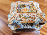 A Exquisite and Fanciful Deruta Italian Majolica Salt Cellar,16th Century