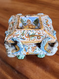 A Exquisite and Fanciful Deruta Italian Majolica Salt Cellar,16th Century