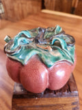 Antique Chinese Good Fortune Gourd Altar Offering Qing