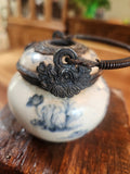 Antique Chinese 19th Century Porcelain Opium Pot