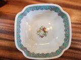 Vintage Exquisitely Detailed Famille Rose Square Footed Bowl 1960's