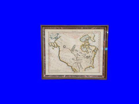 Revolutionary Period Antique Map Of America, 1772, M de Vaugondy