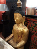 A Very Large Burmese Lacquer Seated Buddha