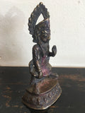 Antique Bronze Image of  Bhairava,  Mahabur Marut, Early 19th Century, Nepal FREE SHIPPING