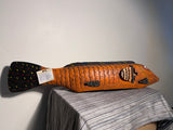 Vintage Hand Painted Bozo Fish Puppet, Mali Africa
