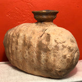 Bodhisattva vase - ‘Loving Eyes’
Wood fired cone 3 ; micaceous terra cotta.
Steven Colby potter
