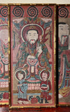 Strange Imports Taoist Art Yuanshi Tianzun The Jade Pure One  A Framed Taoist Temple Painting. Yao Culture Southern China 19th century. One of the “Three Pure Ones” regarded as pure manifestation of the Tao and the origin of all sentient beings.