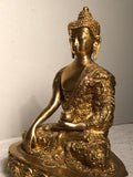 Seated Buddha Bhumisparsa Mudra 9” tall