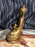Medicine Buddha Dhyana Mudra w. Bowll  7” tall Cast Bronze Nepal. Contemporary. Medicine Buddha is a very powerful method for increasing healing powers both for oneself and others, overcoming the inner sickness of attachment, hatred, and ignorance.