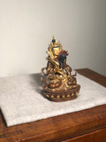 Tantric Bronze. Nepal. C. 1990. Padmasambhava, Guru Rinpoche. An awakened buddha.  Through his form, primordial wisdom manifests in the world to benefit all sentient beings. Yab-yum represents the primordial,  mystical union of wisdom and compassion.